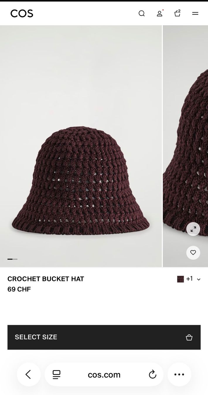 Cos Copricapi, berretti & cappellini: Cos crochet bucket hat – Nuovo (secondo la descrizione) da Hergiswil NW venduto da irinagraf 2