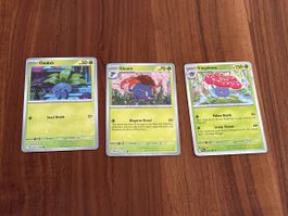 Pokémon Evolutions Glänzend (Oddish-Gloom-Vileplume)