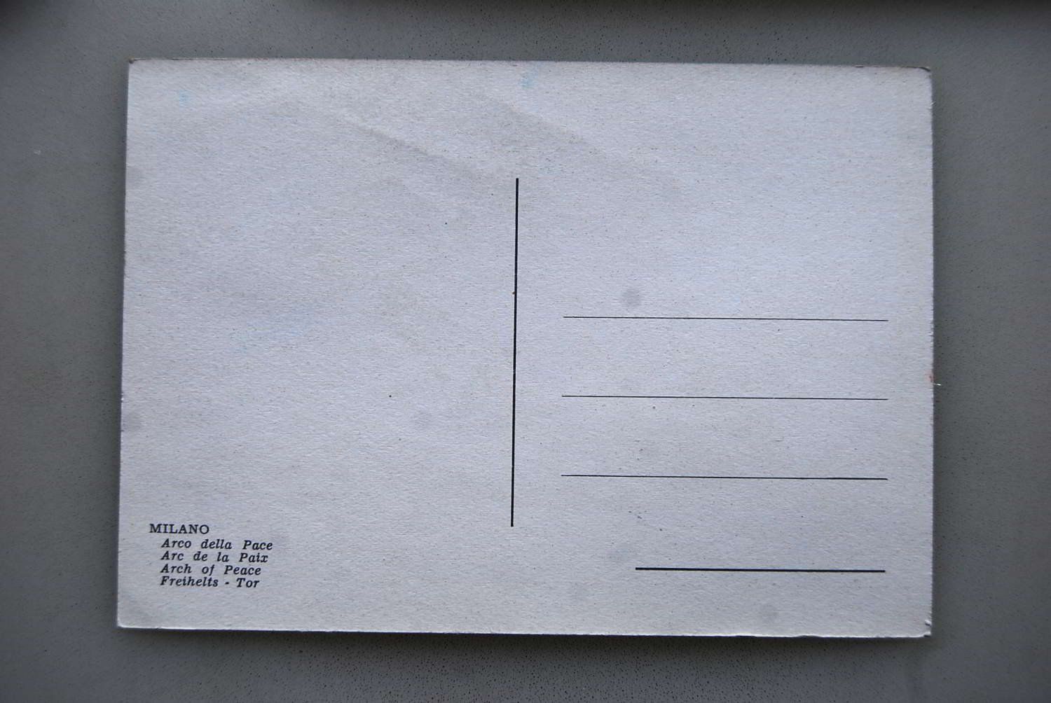Cartoline postali: AK Milano - Arco della Pace – Usato da Rüfenacht BE venduto da Toro06 1