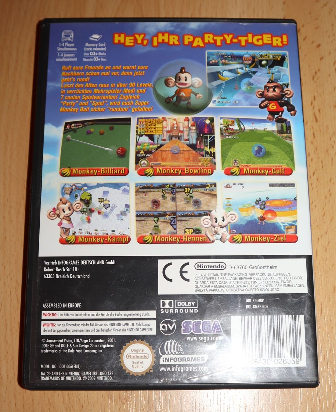 Nintendo Spiele: SUPER MONKEY BALL -- Nintendo GAMECUBE - Top Zustand! – Gebraucht aus Ochlenberg von on3x 2