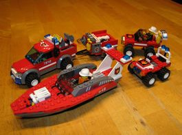 Lego City diverse Feuerwehrfahrzeuge