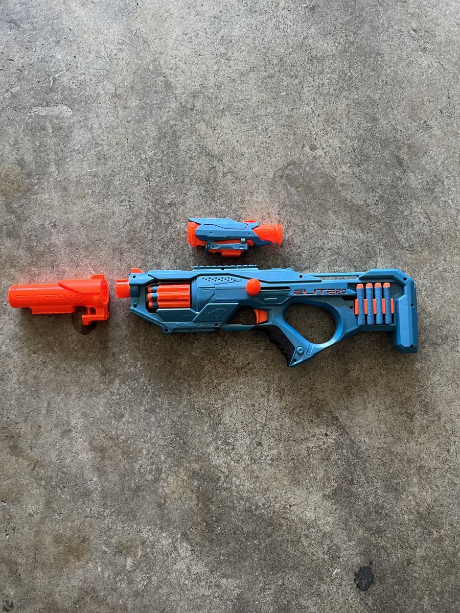 Nerf Spielzeuge: Nerf Elite 2.0 Eaglepoint, guter Zustand + 2 packungen Nerfs – Gebraucht aus Weinfelden von  2