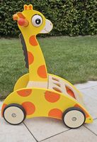 Wonderworld Giraffe Lauflernwagen aus Holz & Steckspiel 