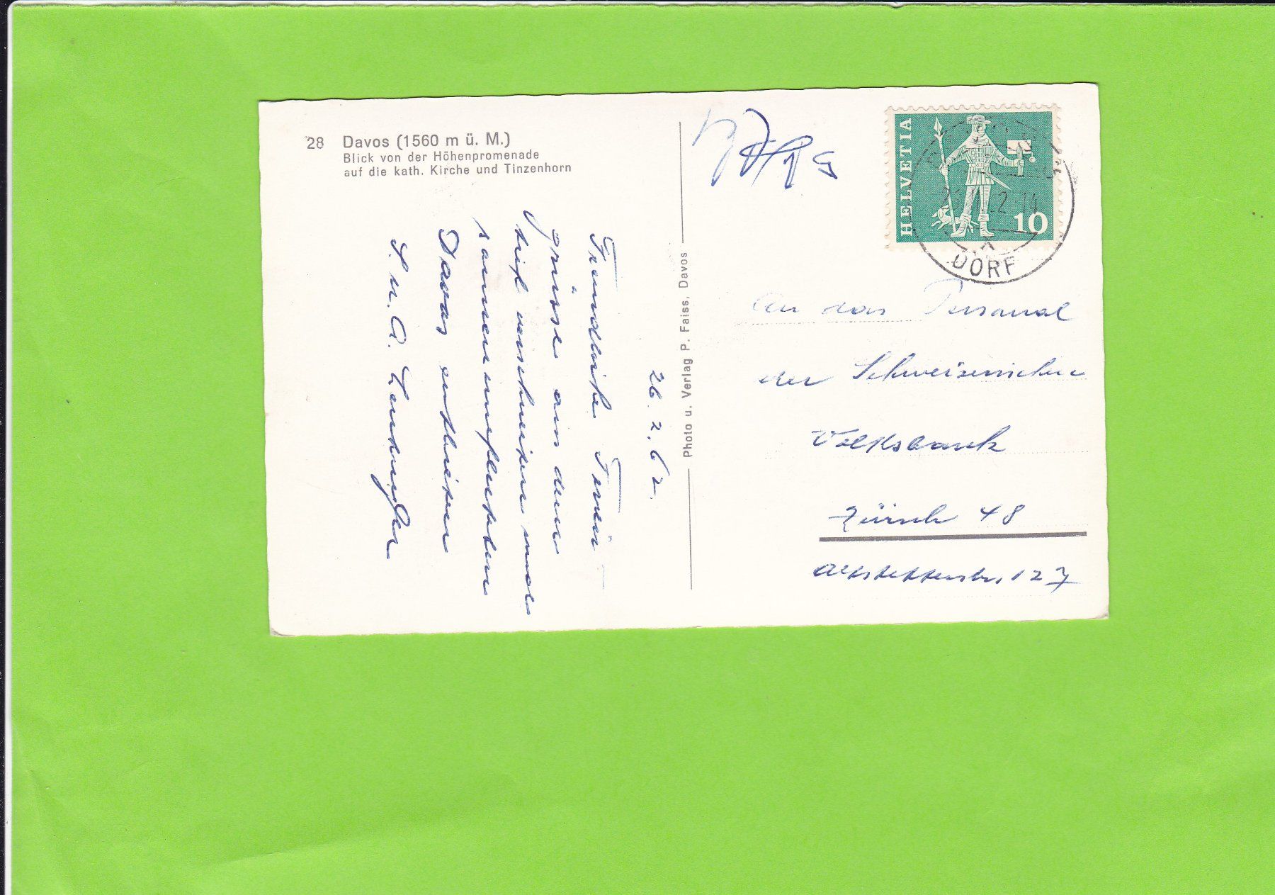 Cartes postales: Davos-Winter – D'occasion à St. Peterzell par neckertal 1