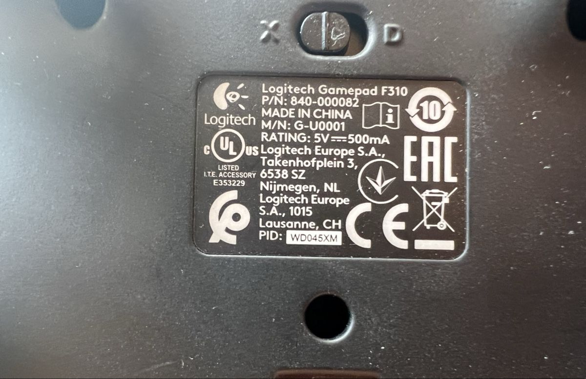 Logitech Mouse: Gamepad/Controller Logitech F310 kabelgebunden schwarz  – Usato da Bern venduto da BestBrandSeller89 2