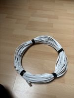 CAT.7 Netzwerkkabel, Flachkabel, Weiss, ca. 20m