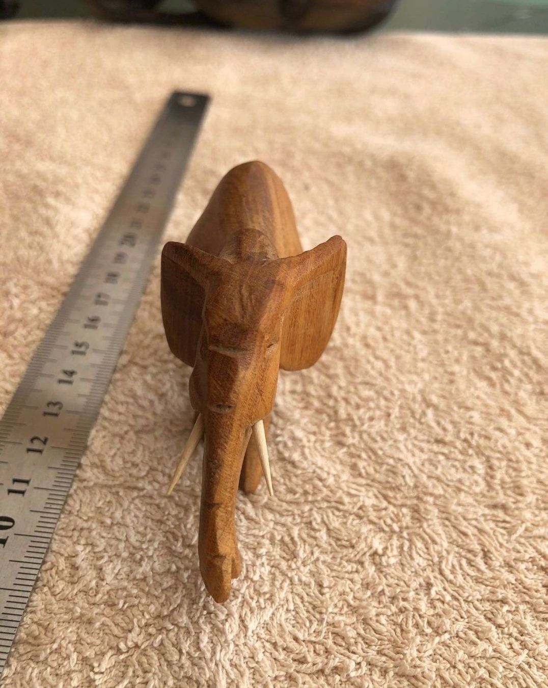 Xilografie: Elefanten Handgemacht HolzSkulptur – Usato da Seuzach venduto da Wolf936 6