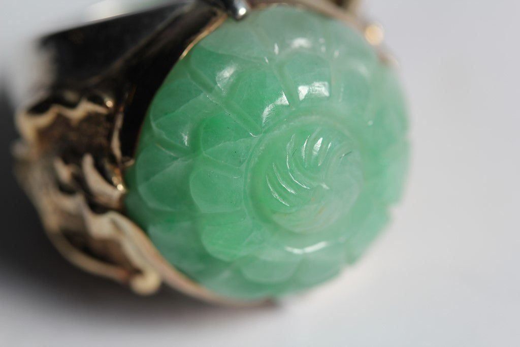 Gilbert Albert Anelli: GILBERT ALBERT Bague argent et jade – Usato da Vandoeuvres venduto da Dom-Tom 6