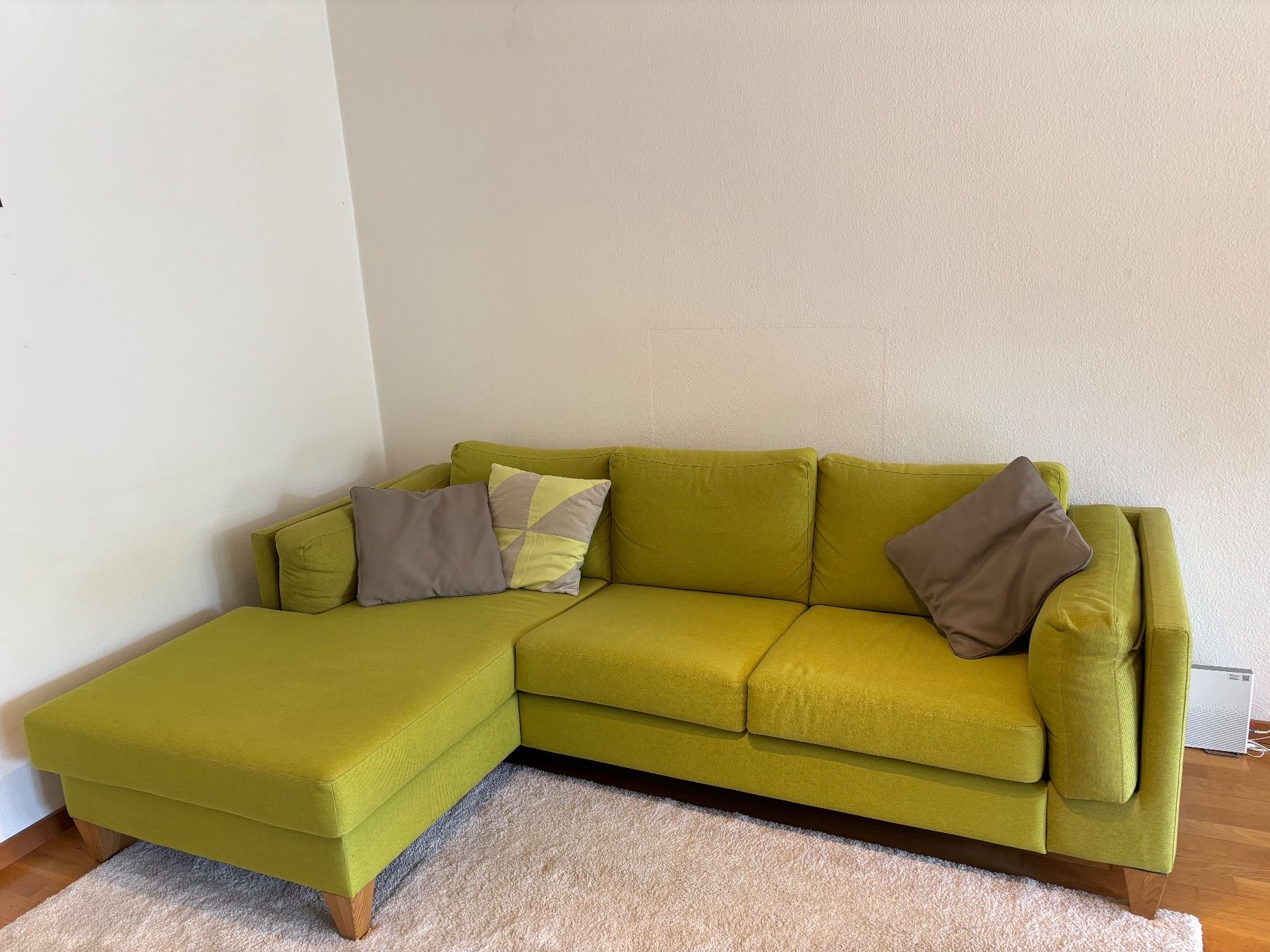 Micasa Divani: Ecksofa Polstermöbel Stoff hellgrün – Usato da Zürich venduto da mat_xtc9 1