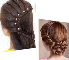 Set von 9 Haarspangen / Lot 9 épingles scintillantes, NEUF