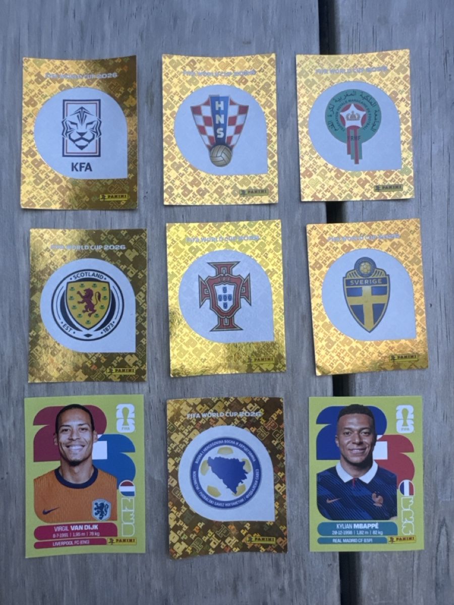 Panini Sammelbilder & Trading cards: FIFA World Cup 2026 Stickers Collection, 9 pcs, Mixed Condit – Neu (gemäss Beschreibung) aus Uerikon von GeriO
