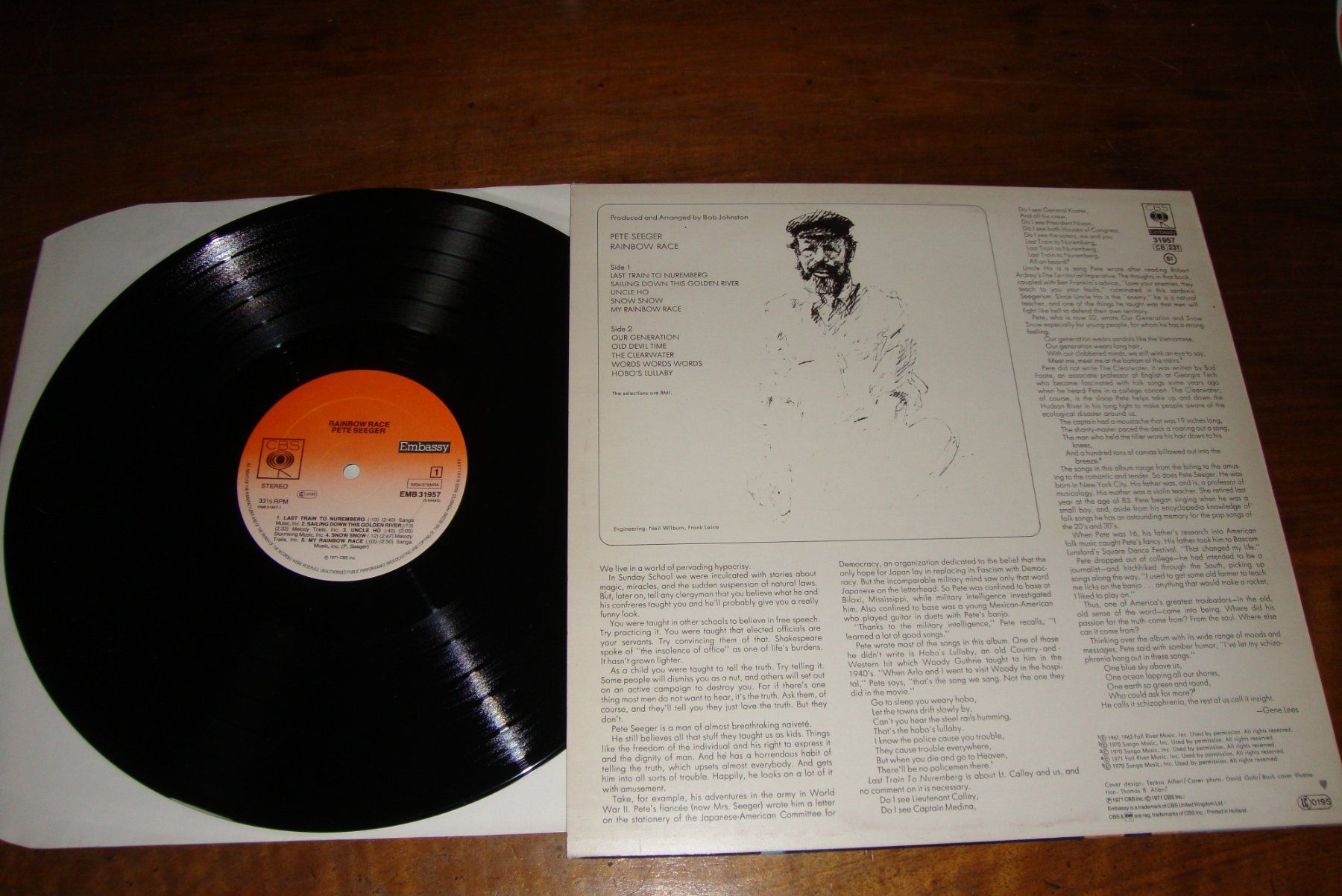 Dischi in vinile: PETE SEEGER - Rainbow Race LP – Usato da Bern venduto da Uli_10_11 1