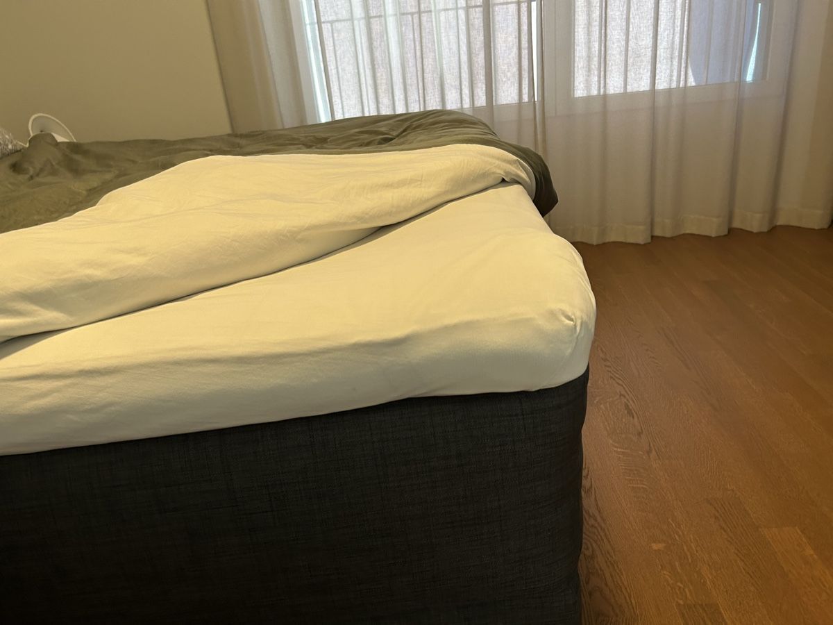 Ikea Lits: IKEA Boxspringbett 180x200cm, dunkelgrauer Stoff – D'occasion à Uitikon Waldegg par ste_tdk2 4