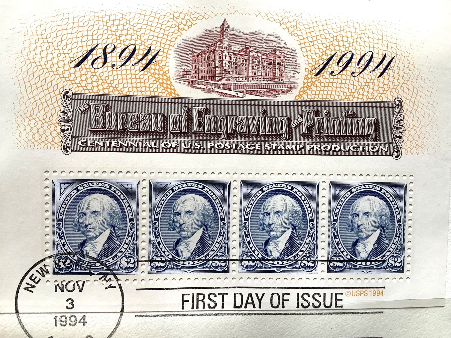 Alle Briefmarken: 1994 FDC USA Block 36 – Neu (gemäss Beschreibung) aus Liestal von Pep3 1