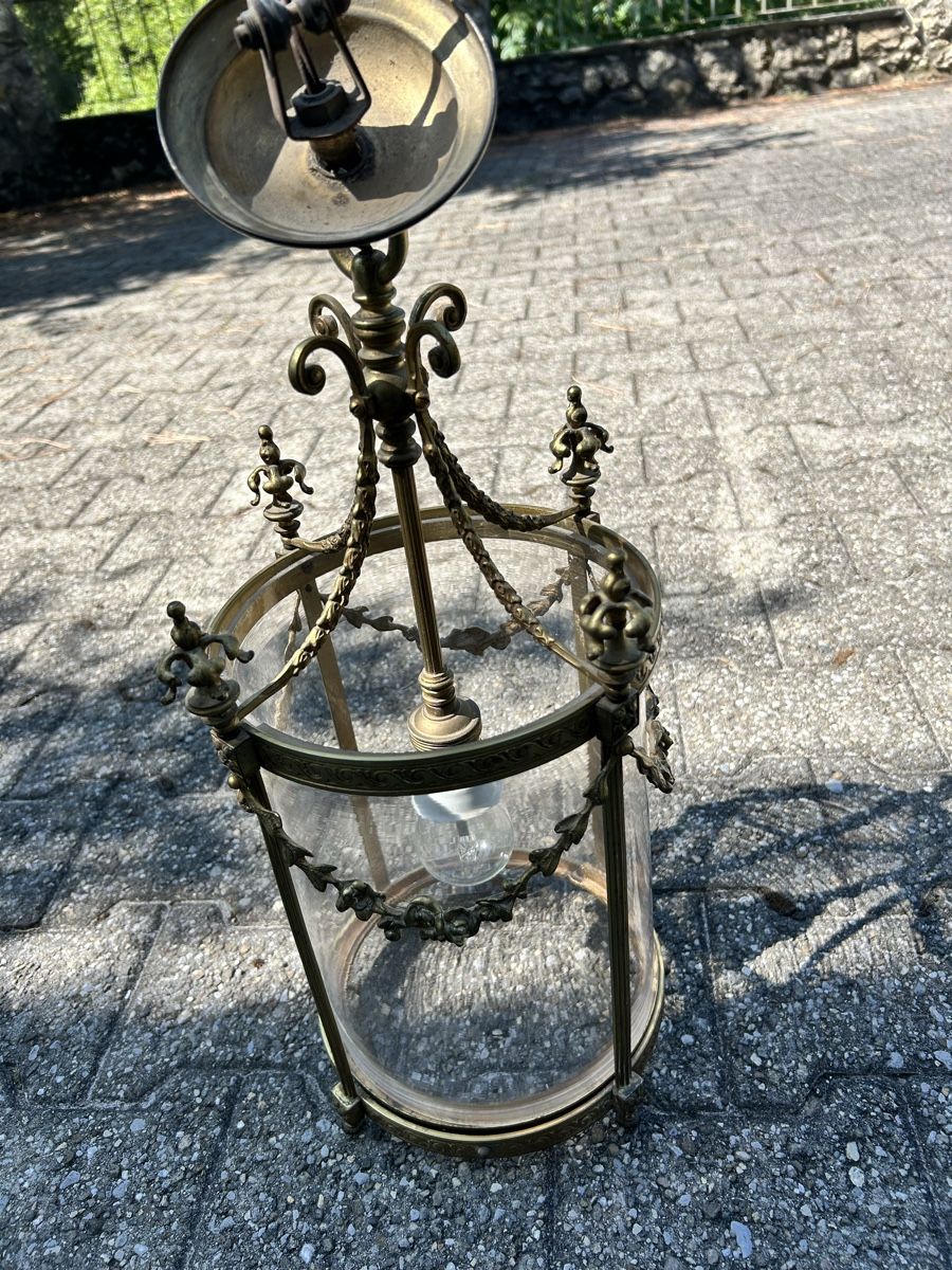 Lampen: Lampe en bronze doré ancienne  – Gebraucht aus Lully VD von Garance040 6