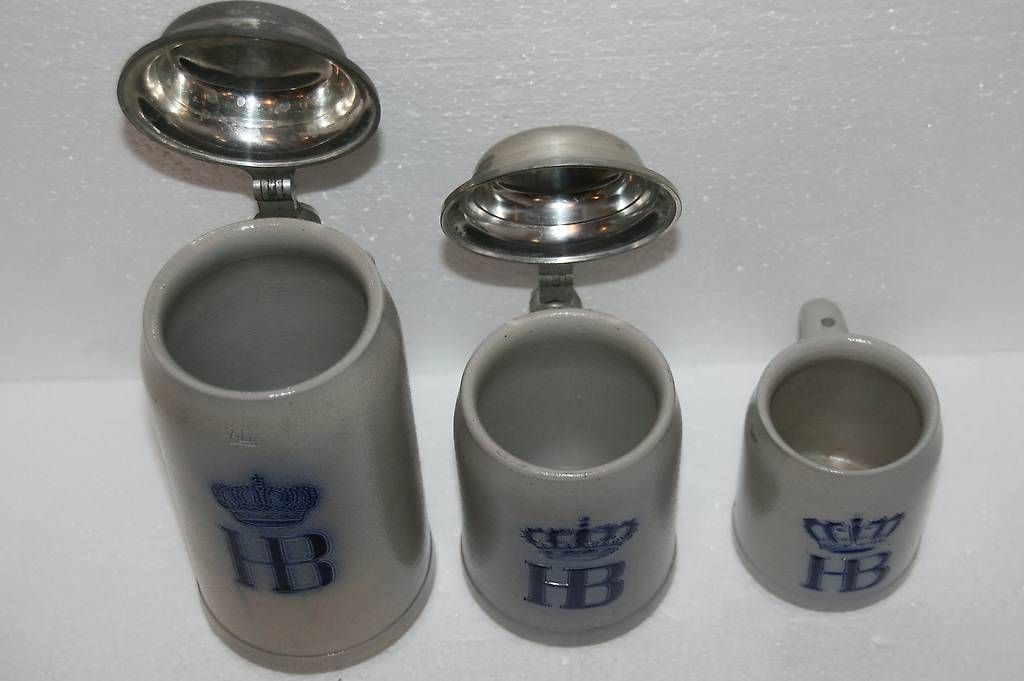 Verres: 3 deutsche Bierhumpen HB – D'occasion à Bubendorf par Mia111 2