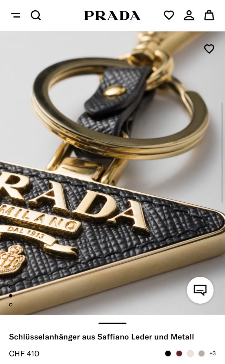 Prada Portachiavi: Prada Schlüsselanhänger Saffiano Nero – Usato da Cham venduto da nad_z2js 6