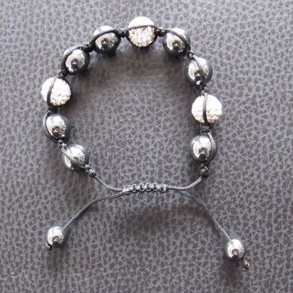 Bracciali & Braccialetti: Shamballa Bracelet Hämatit und Strass – Nuovo (secondo la descrizione) da Schwanden GL venduto da UHRKNALL