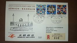 Swissair Zürich - Bahrain 4.11.1976