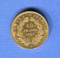 (579) France 10 Francs 1858 A Gold