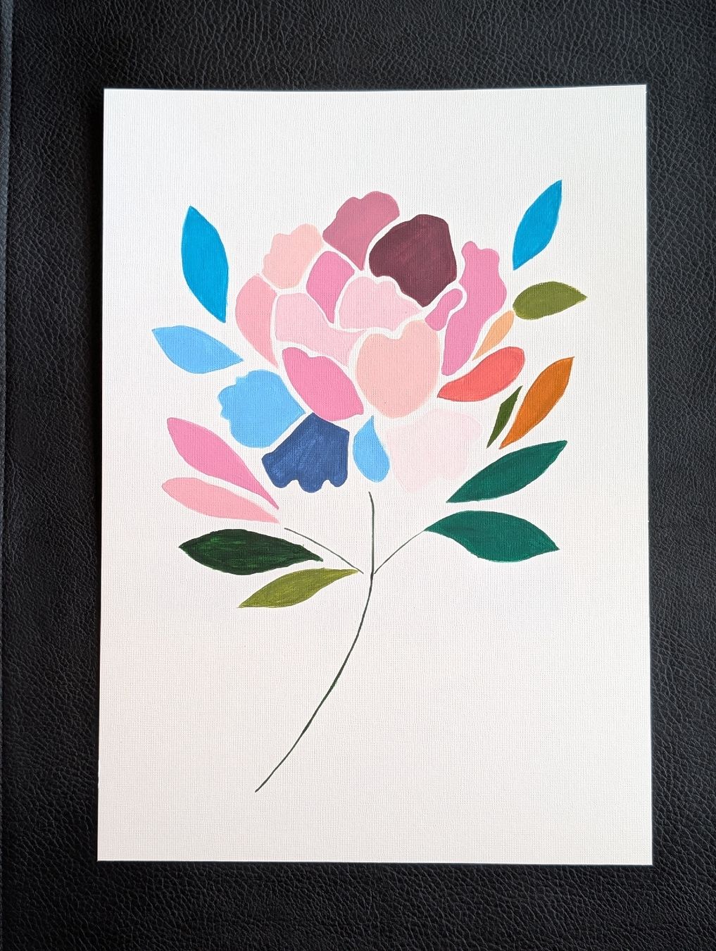 Gemälde: Modern Floral Painting - Original Artwork – Neu und originalverpackt aus Winterthur von LaVieColor 4