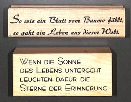 Trauer Ferse † von Kreativa & BIG T(Holzsockel Gummistempel)