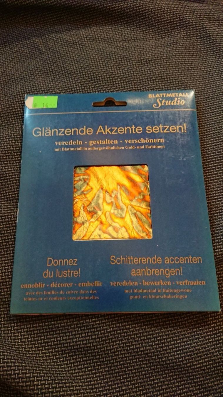Toutes les décorations: Blattmetall "Blume" – Neuf avec emballage d'origine à Ostermundigen par Krimskrams8