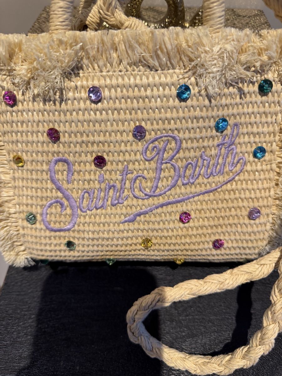 Taschen für Damen: Tasche Saint Barth Stroh bestickt – Gebraucht aus Schindellegi von schindeli 1