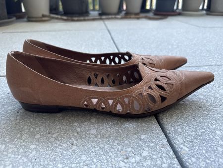 Dries Van Noten Ballerinas Leder braun Gr. 41