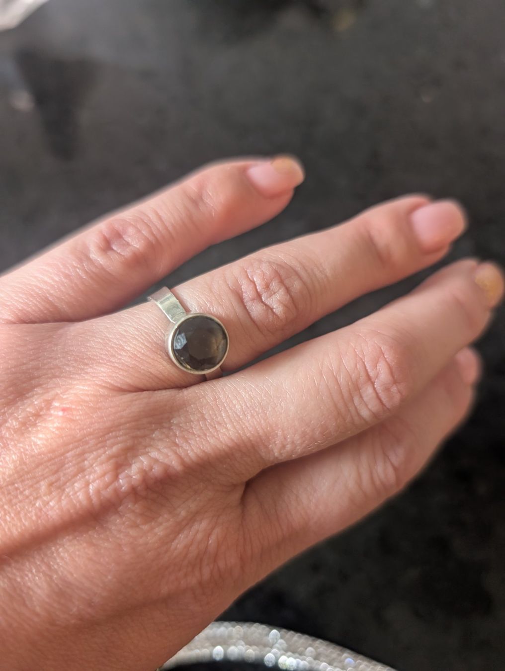 Ringe: Schöner Silberring Gr. 54 mit Rauchquarz – Gebraucht aus Zürich von mco_nd92