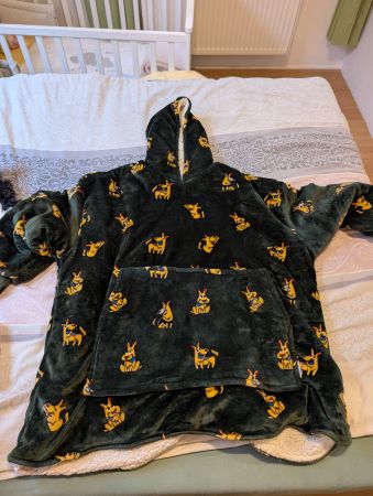 Gemütlicher "The Oodie" Hoody Gr. XL Hunde-Motiv neuwertig