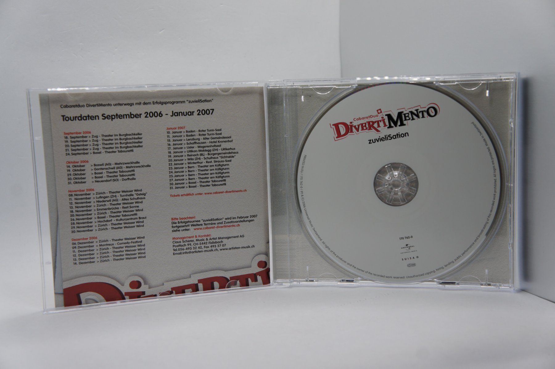 CD: CD Divertimento - Zuvielisation – Usato da Ernetschwil venduto da luisvonerni 2