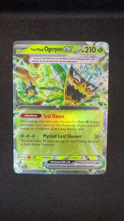 Teal Mask Ogerpon Ex 012/131 - NM Prismatic Evolutions Pokemon Card