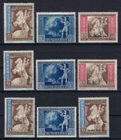 Deutsches Reich 1942 Serie 820-822 sauber postfrisch