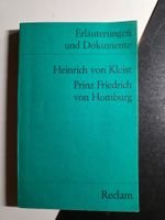 Reclam Erläuterungen Heinrich Kleist - Prinz Friedrich von H