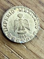 Münze Mexiko Imperio 1865 0.42g Zustand gebraucht