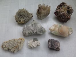 Mineralien Sammlung 8 Stück, über 4 Kg, Apophyllit und mehr