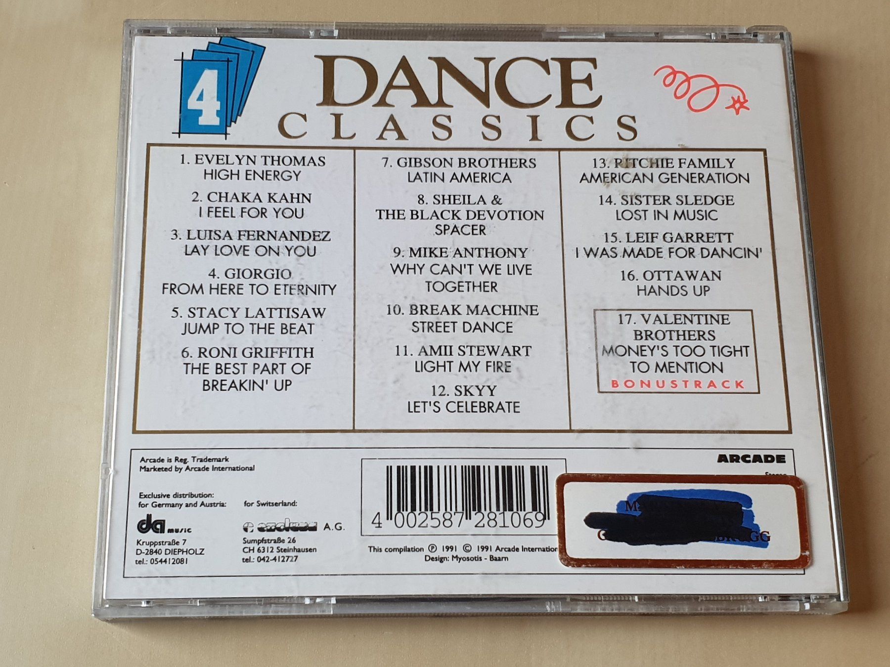 CD: Dance Classics Vol. 4 – Usato da Stansstad venduto da collectorsshop 1