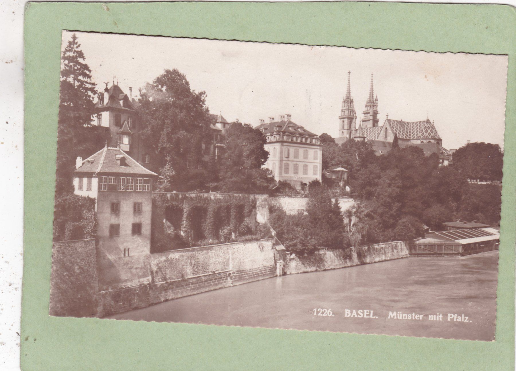 Cartoline postali: Basel Münster und Pfalz 1923 – Usato da Herisau venduto da Lisegrat2008