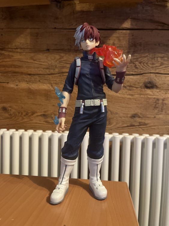 Figurine MHA Shoto Todoroki Assis – PVC, 10 Cm – Décoration Bureau, Collection Anime – My Hero Academia