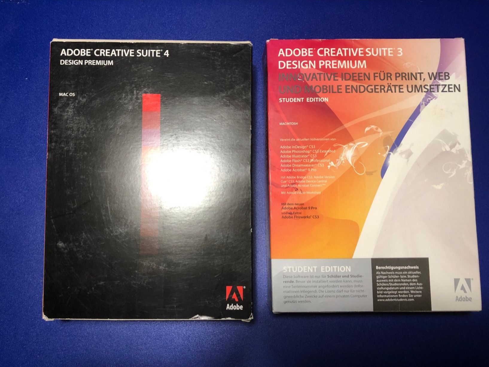 Adobe Software: Adobe Creative Suite Premium CS3 & CS4 – Usato da Glattpark(Opfikon) venduto da Gamebaer