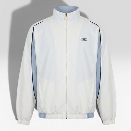 Reebok Sportjacke / Trainingsjacke, Weiss/Blau, Grösse M