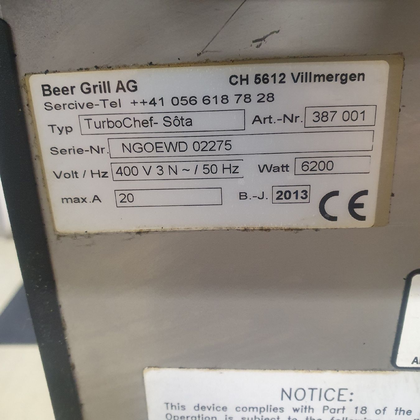 Elettrodomestici da cucina: Turbo chef sota – Usato da Niederwangen BE venduto da HasGastrobedarf 4