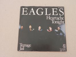Single 7 " USA Kult Rock Band Eagles 1979 Heartache Tonight