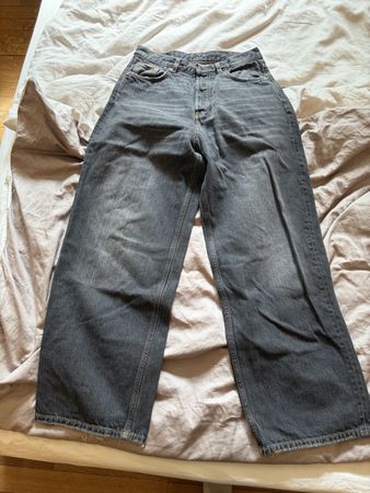 Weekday Astro Loose Baggy Jeans W28 L32 Grey Denim