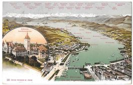 Zürich und Zürichsee aus der Vogelschau