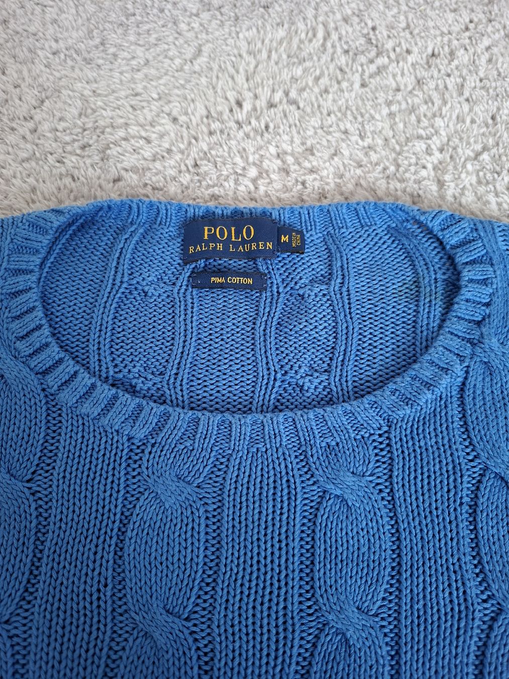 Ralph Lauren Maglioni & Felpe: Pull tPolo Ralph Lauren torsadé bleu taille M – Usato da Renens VD venduto da ser_j2fn 5