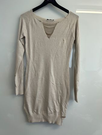 Sexy Ausschnitt Pullover Lang Figurbetont 1 Size Neu