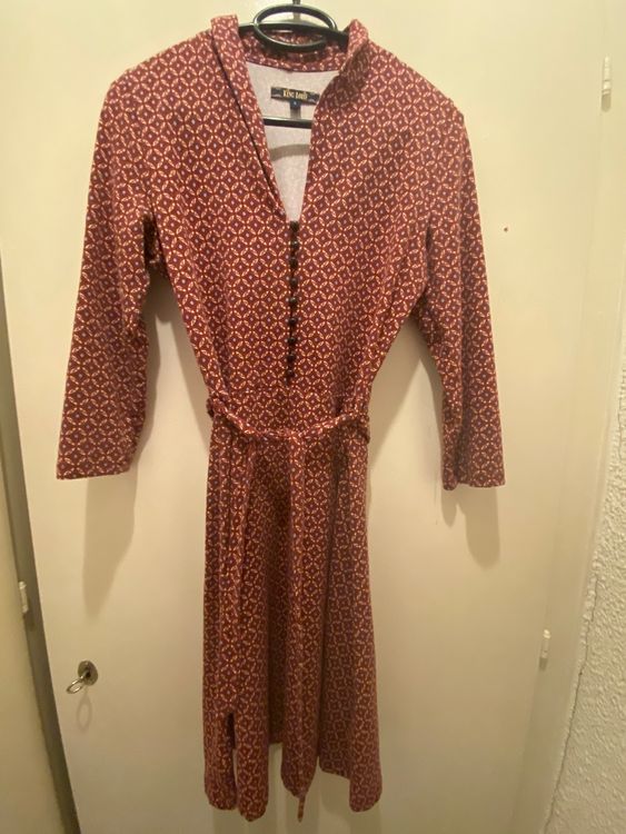 Robe King Louie à Pois - Taille M Crème Et Bleu Marine