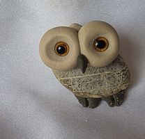 Eule Figur Naturstein Handgemacht wunder schön sie Foto